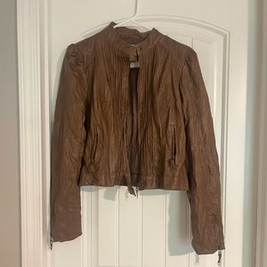 Soulmates Brown Faux Leather Jacket